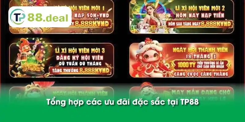 Tổng hợp các ưu đãi đặc sắc tại TP88